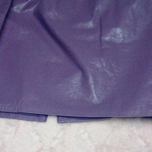 Newport News Purple Leather Skirt